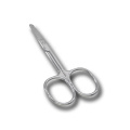 Fantastische Qualität Sharp Tip Mirror Beauty Scissors Silber Farbe Bart Augenbraue Nase-Haar-Trimm-Tools